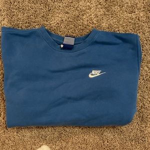 Nike Embroidered Sweatshirt Light Blue
